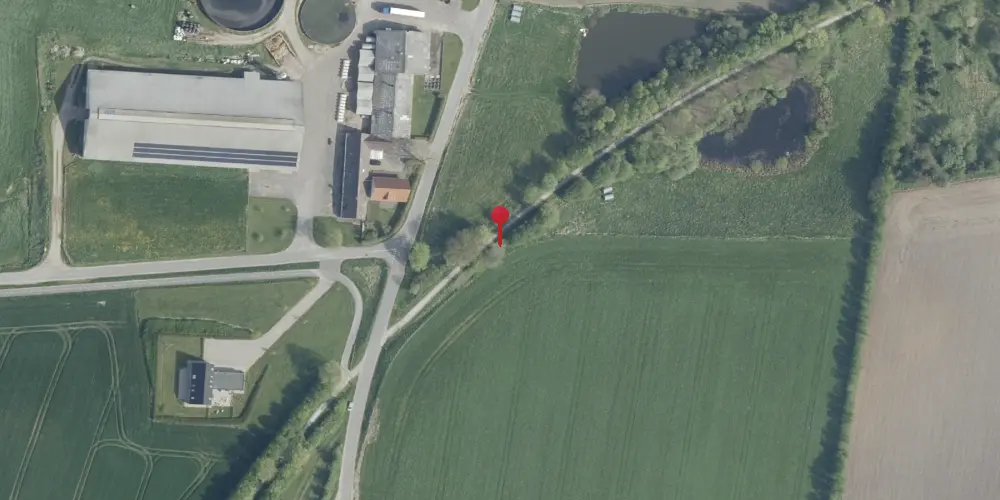 Historisk kort over Hjarbæk Trinbræt Historisk kort over Hjarbæk Trinbræt