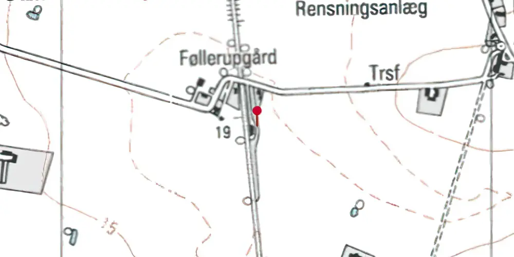 Historisk kort over Bursø Station