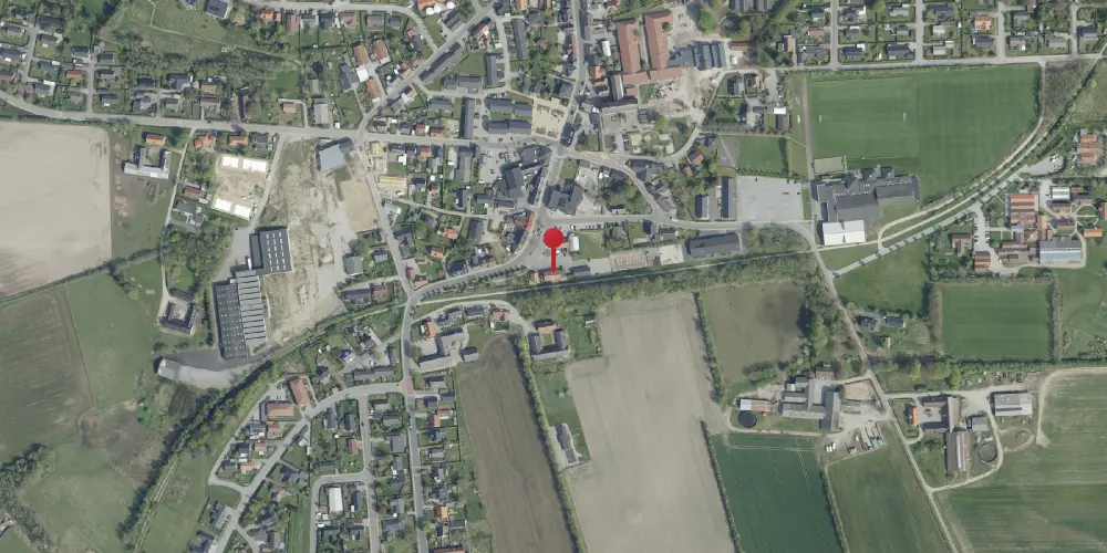 Historisk kort over Skals Station Historisk kort over Skals Station