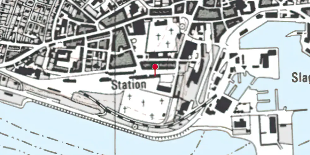 Historisk kort over Thisted Station