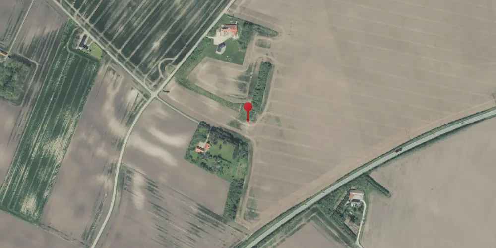 Historisk kort over Baun Trinbræt Historisk kort over Baun Trinbræt