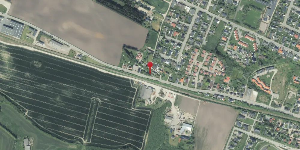 Historisk kort over Landlyst Trinbræt