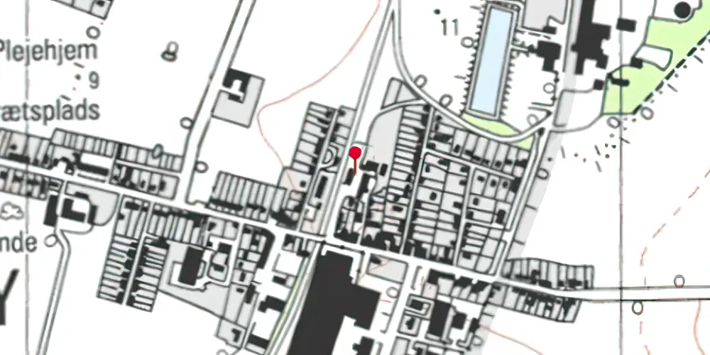 Historisk kort over Holeby Station