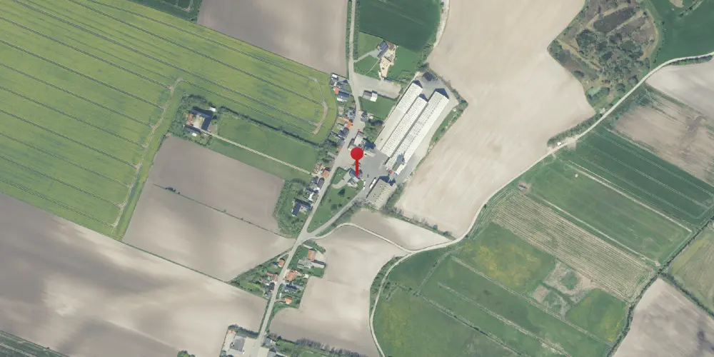 Historisk kort over Hillerslev Station