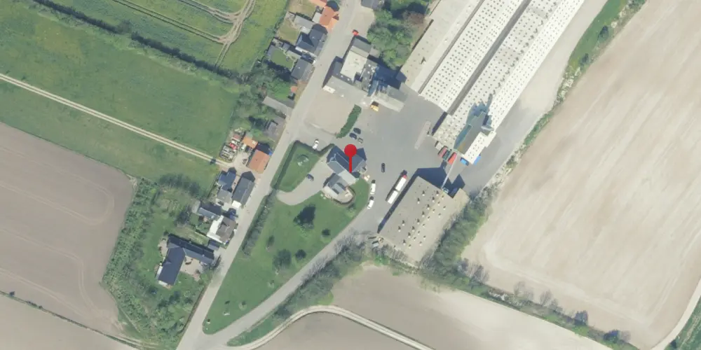 Historisk kort over Hillerslev Station