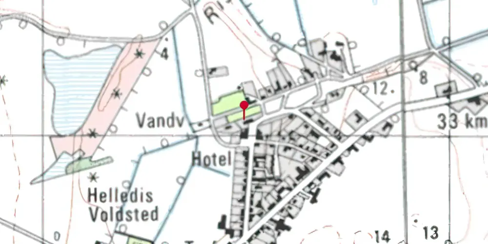 Historisk kort over Vesløs Station