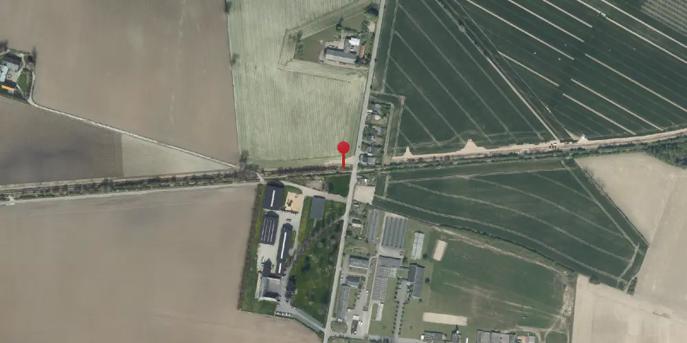 Historisk kort over Højbygårdvej Trinbræt