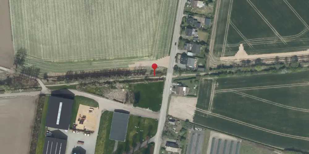 Historisk kort over Højbygårdvej Trinbræt