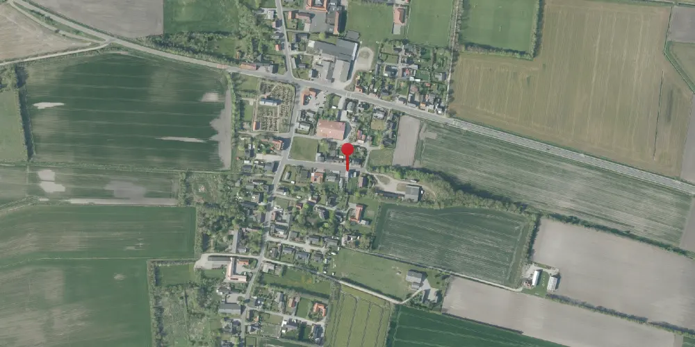 Historisk kort over Thorup Station