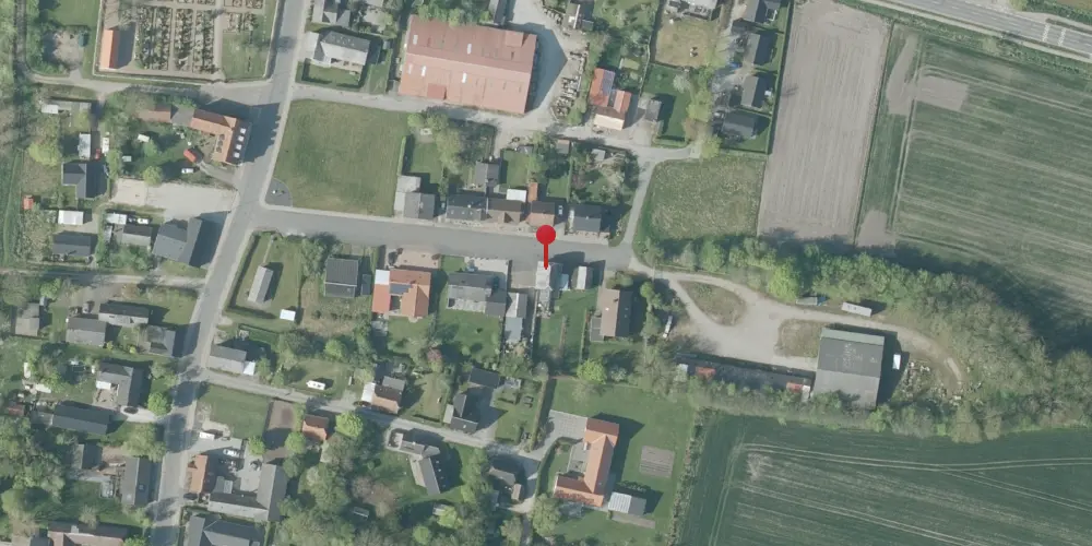 Historisk kort over Thorup Station