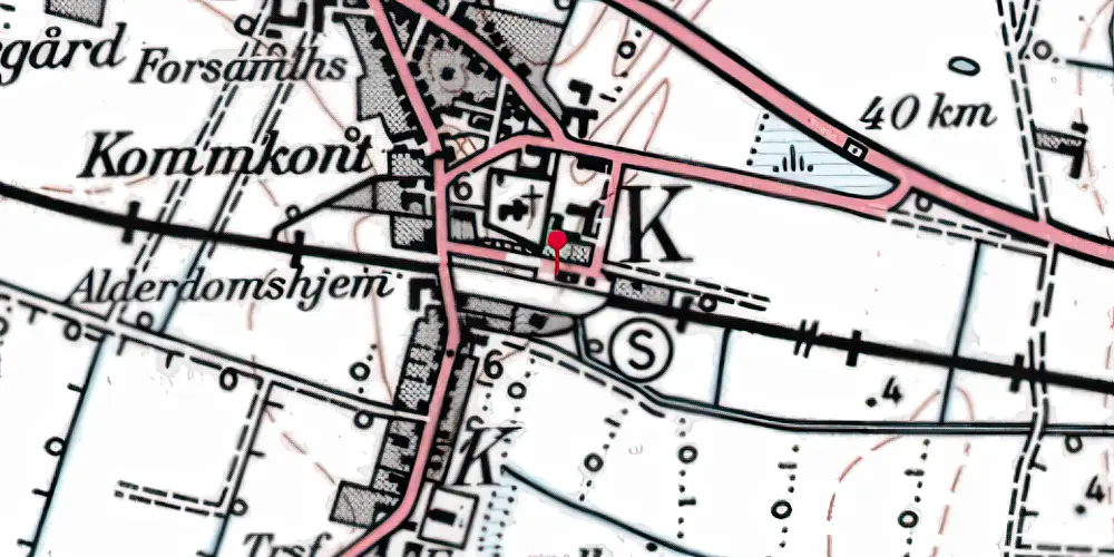 Historisk kort over Klim Station Historisk kort over Klim Station