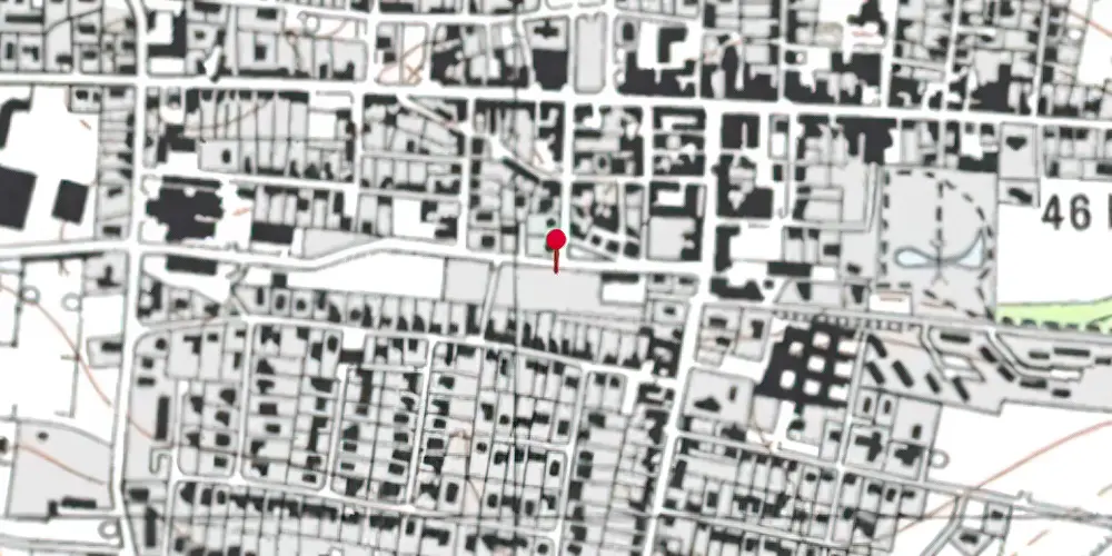 Historisk kort over Fjerritslev Station Historisk kort over Fjerritslev Station