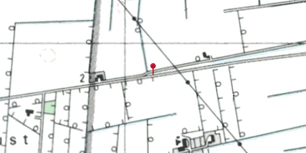 Historisk kort over Torup Kær Trinbræt