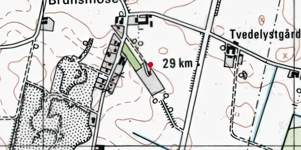 Historisk kort over Døjringe Station Historisk kort over Døjringe Station