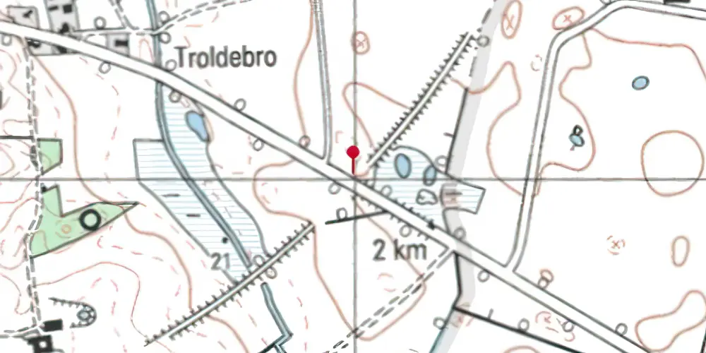 Historisk kort over Rye Trinbræt (uofficielt) Historisk kort over Rye Trinbræt (uofficielt)