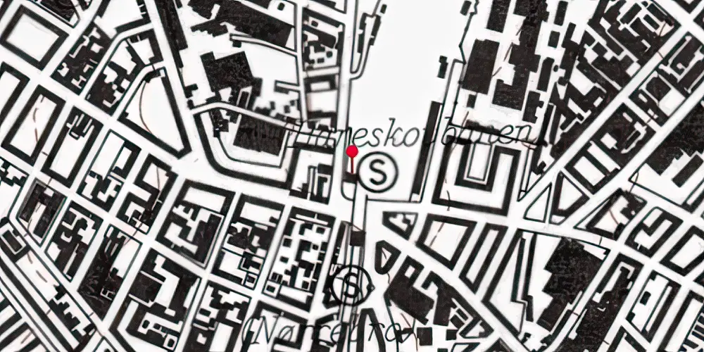 Historisk kort over København Lygten Station