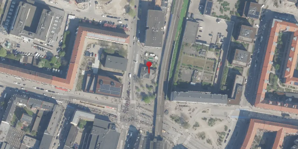 Historisk kort over København Lygten Station