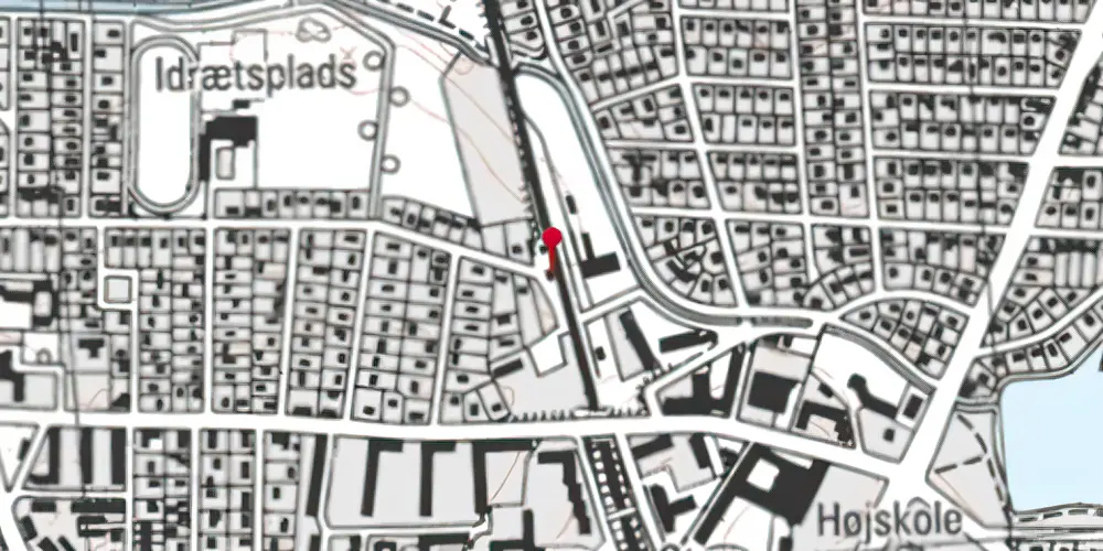 Historisk kort over Emdrup Station [1906-1948]