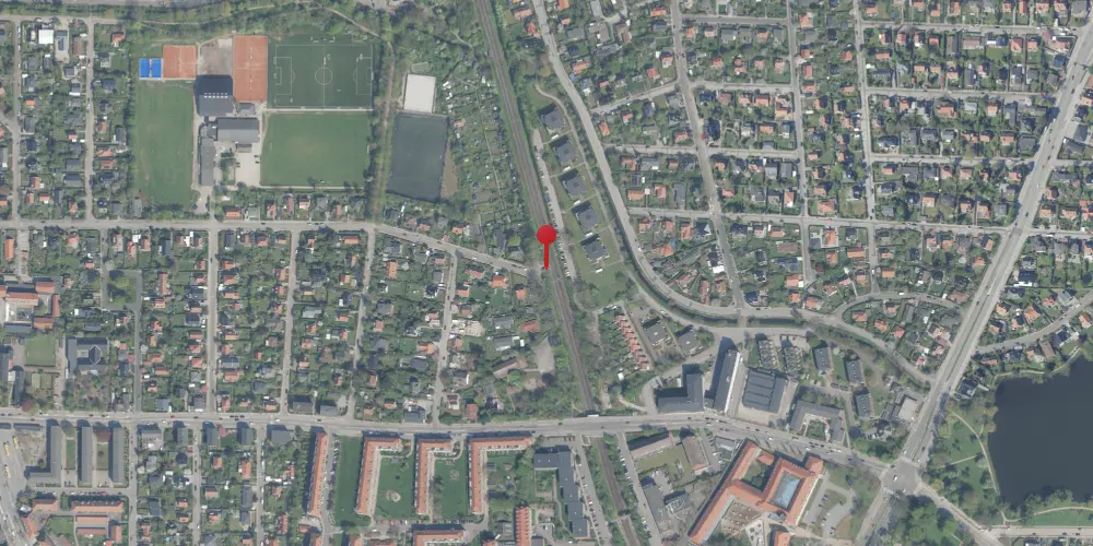 Historisk kort over Emdrup Station [1906-1948]