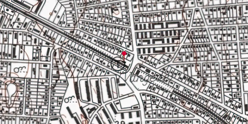 Historisk kort over Vangede Station [1908-1964]