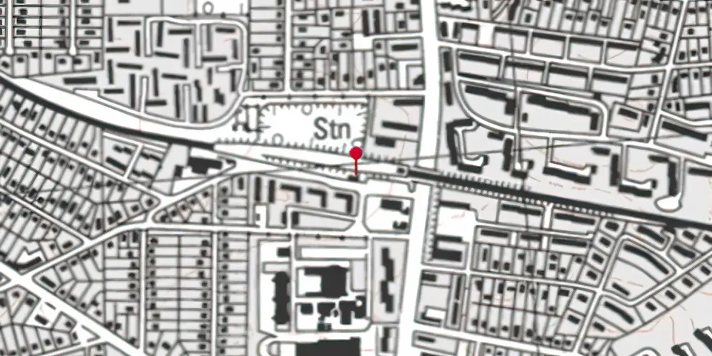 Historisk kort over Buddinge Station [1906-1949]