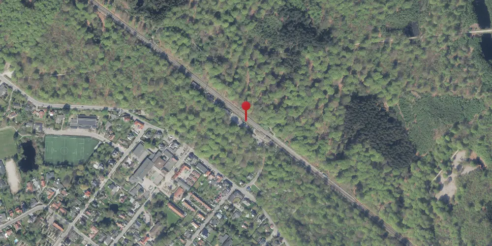 Historisk kort over Hareskov Station [1906-1971]