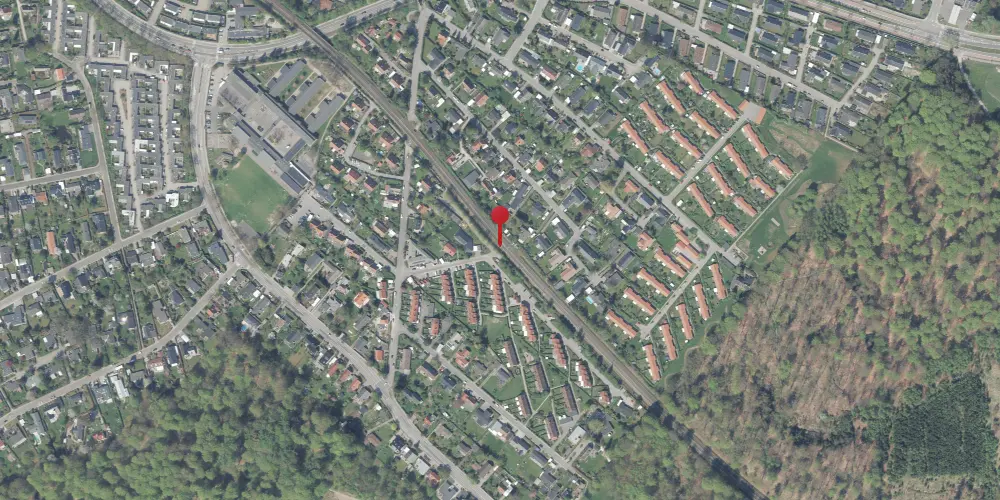 Historisk kort over Syvstjernen Trinbræt [1930-1954]