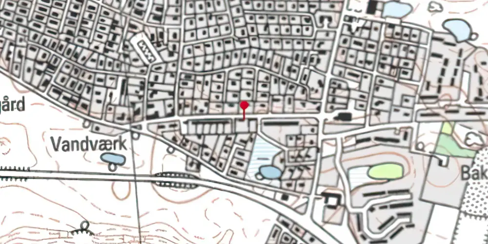 Historisk kort over Lynge Station Historisk kort over Lynge Station