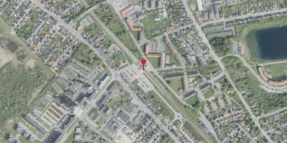 Historisk kort over Lindholm (Vendsysselbanen) Station