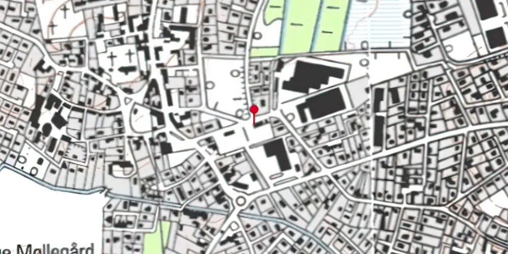 Historisk kort over Slangerup Station