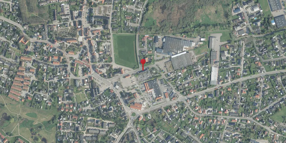 Historisk kort over Slangerup Station