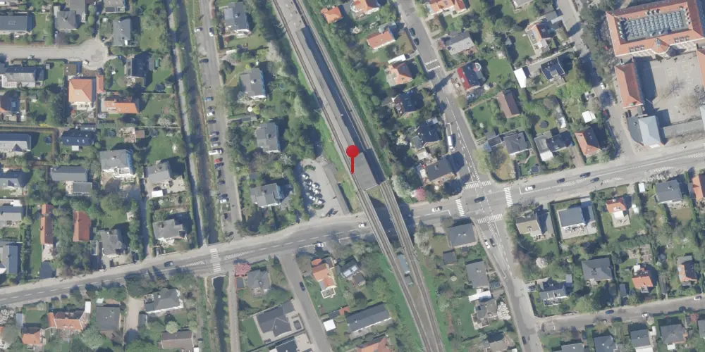 Historisk kort over Dyssegård Trinbræt [1932-1968]