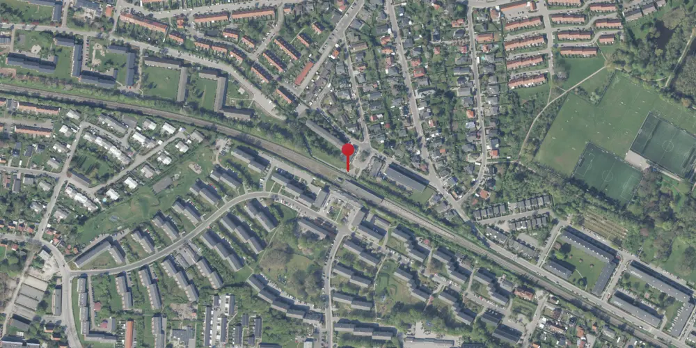 Historisk kort over Kildebakke Trinbræt [1935-1964]