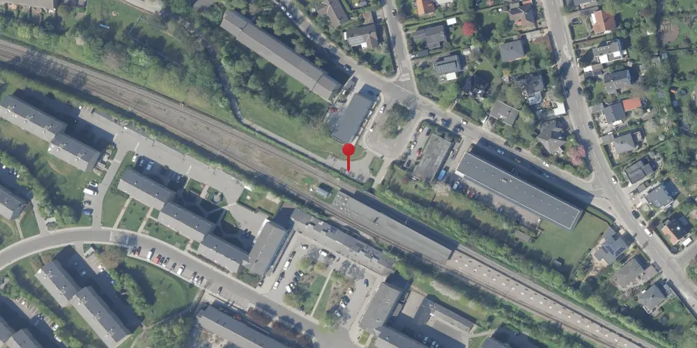 Historisk kort over Kildebakke Trinbræt [1935-1964]