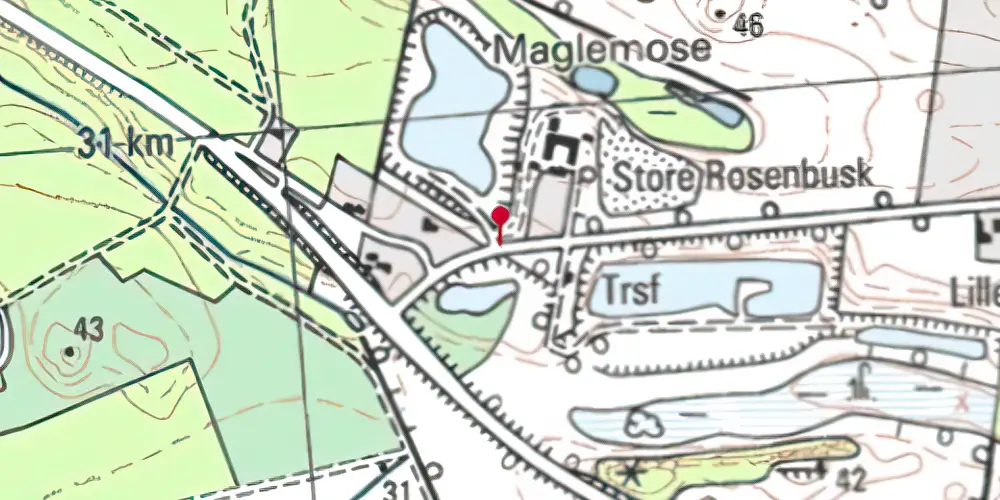 Historisk kort over Uggeløse Skov Trinbræt Historisk kort over Uggeløse Skov Trinbræt