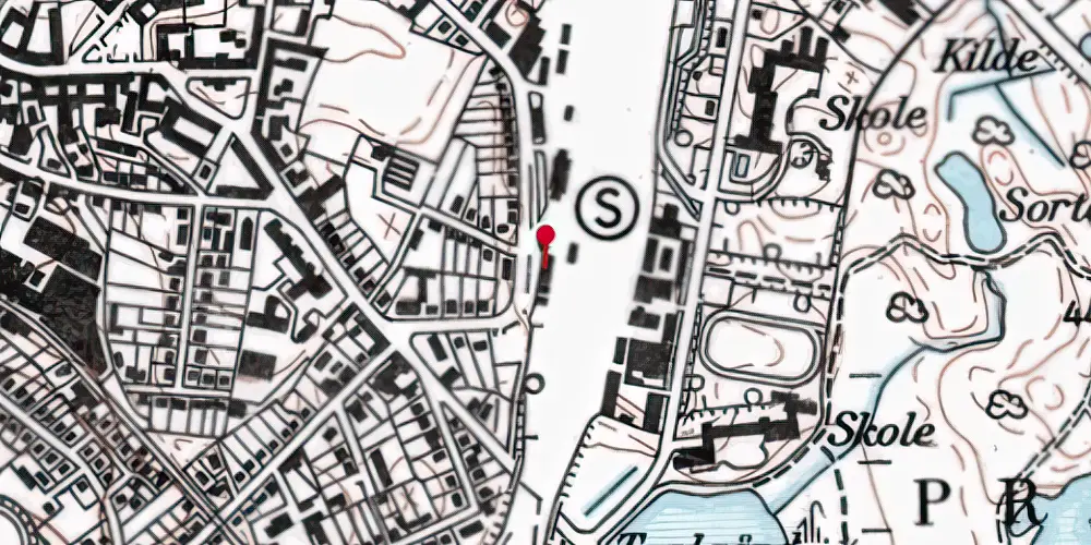 Historisk kort over Hillerød Station