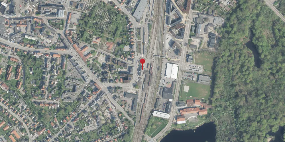 Historisk kort over Hillerød Station