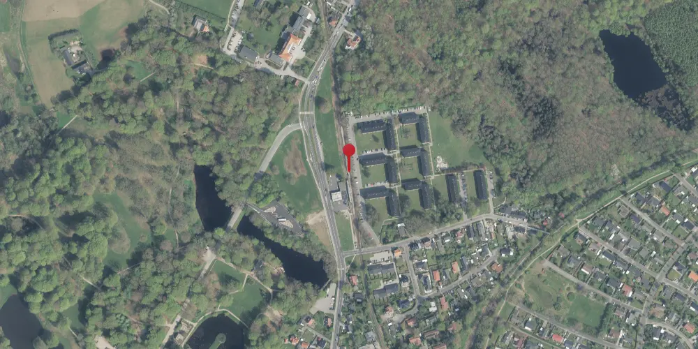 Historisk kort over Slotspavillonen Trinbræt