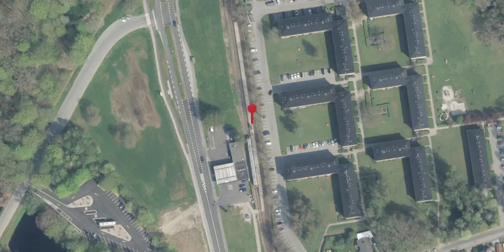 Historisk kort over Slotspavillonen Trinbræt