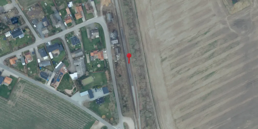 Historisk kort over Havrebjerg Trinbræt