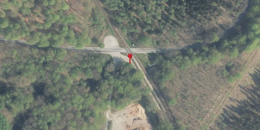 Historisk kort over Mårum Station