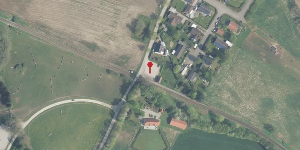 Historisk kort over Saltrup Trinbræt