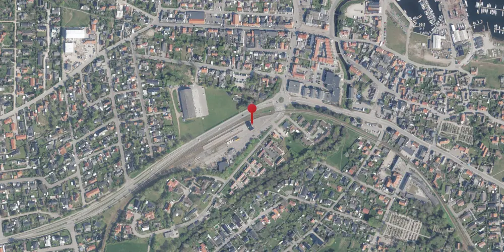 Historisk kort over Gilleleje Station Historisk kort over Gilleleje Station