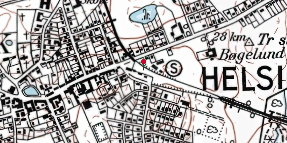 Historisk kort over Helsinge Station