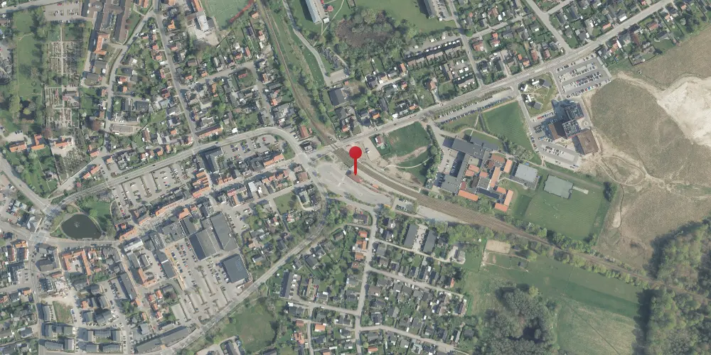 Historisk kort over Helsinge Station