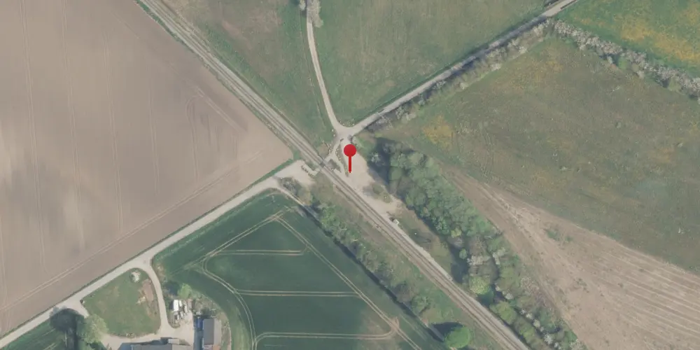 Historisk kort over Ørby Trinbræt