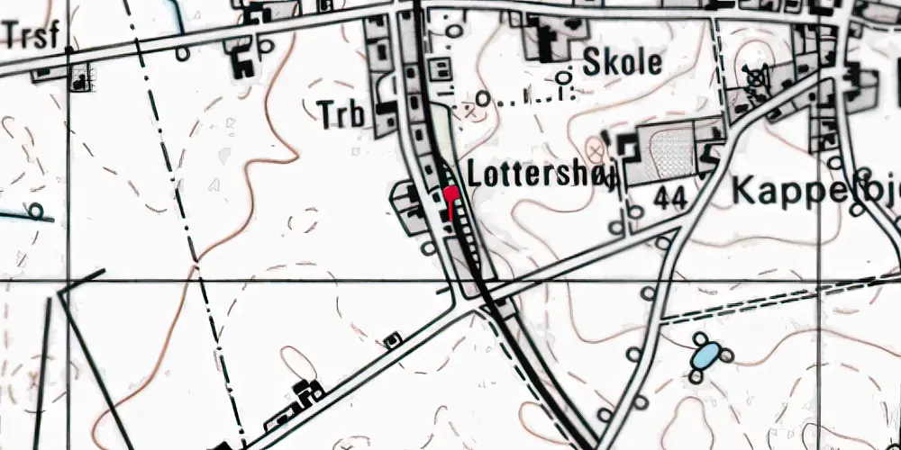 Historisk kort over Løve Station [1898-1960]