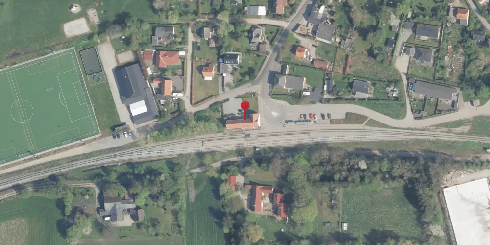 Historisk kort over Vejby Station