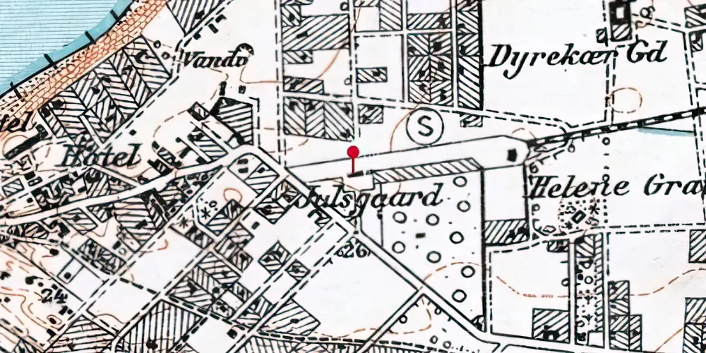 Historisk kort over Tisvildeleje Station Historisk kort over Tisvildeleje Station