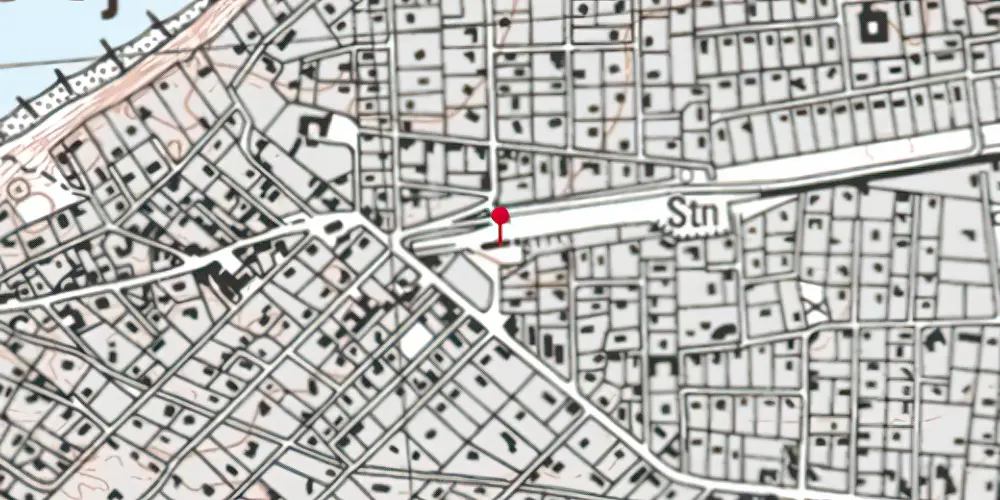 Historisk kort over Tisvildeleje Station Historisk kort over Tisvildeleje Station